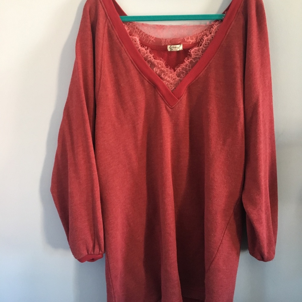 Free People Lace Sweater